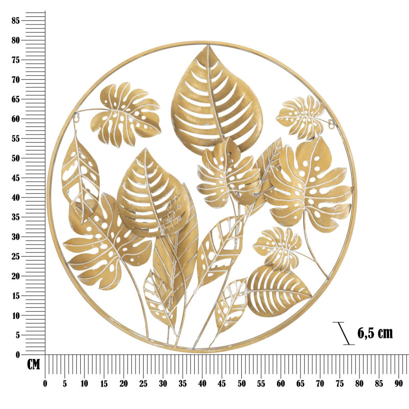Pannello In Ferro Jungle Round cm ø 80x6.5