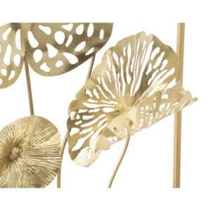 Zoom Pannello In Ferro Gold Flowers cm 50x5x50
