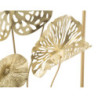 Pannello In Ferro Gold Flowers cm 50x5x50