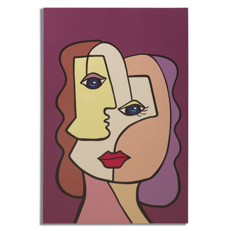 Stampa Dipinta Faces New -b- cm 60x3x90
