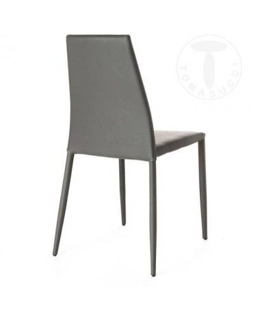 Zoom Sedia Lion in pelle ecologica - set da 4 grigio