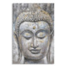 Dipinto Su Tela Face Buddha Light -a- cm 80x3x120