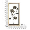 Pannello In Ferro E Legno Girish -a- cm 30x2,5x60