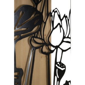 Zoom Pannello Da Muro Lotus Ferro E Wood cm 60x2x90