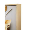 Dipinto Su Tela Laccato Flora Con Cornice cm 42x3,5x62