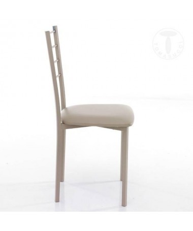 Zoom Sedia Just in pelle sintetica- set da 4 tortora