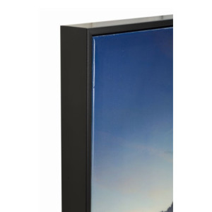 Zoom Stampa Su Tela Laccata Con Cornice Lake cm 90x4x60