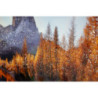 Stampa Su Tela Laccata Con Cornice Lake cm 90x4x60