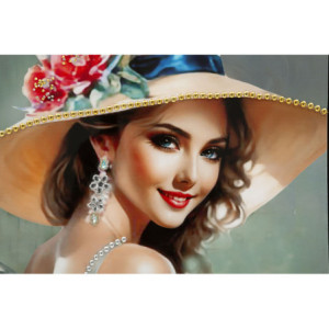 Zoom Dipinto Su Tela Laccato Elegant Con Cornice -a- cm 52x4,5x152