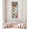 Dipinto Su Tela Laccato Elegant Con Cornice -a- cm 52x4,5x152