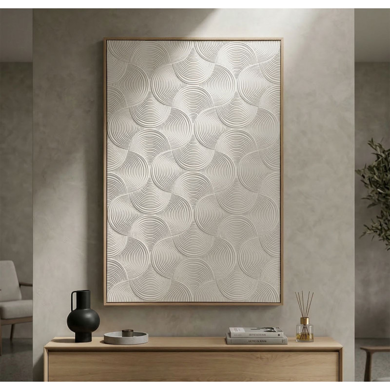 Dipinto Su Tela Semplicity Con Cornice -a- cm 80x3,8x120