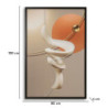 Stampa Con Led Su Tela Abstract -b- cm 80x4x120