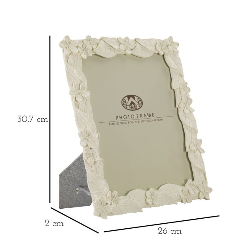 Cornice Leaf Cream cm 26x2x30,7 (misura Interna cm 20x25)