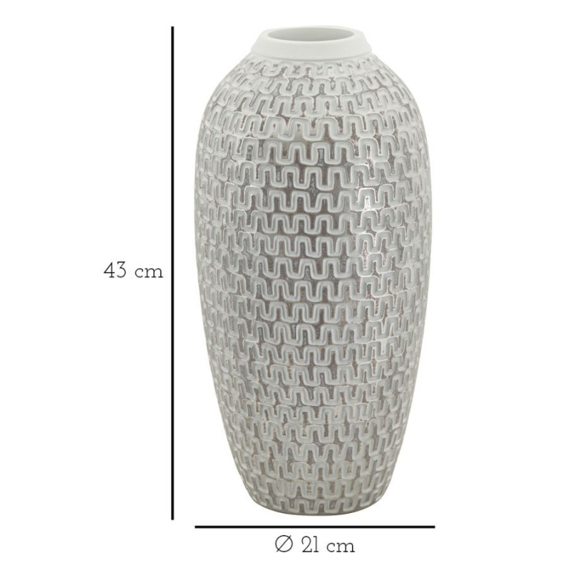 Vaso Resina Wave cm ø 21x43