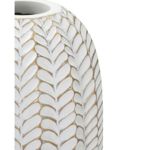 Zoom Vaso Resina Leaf cm ø 18,5x46