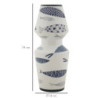 Vaso Ceramica Amica Fish Double cm ø 14x34