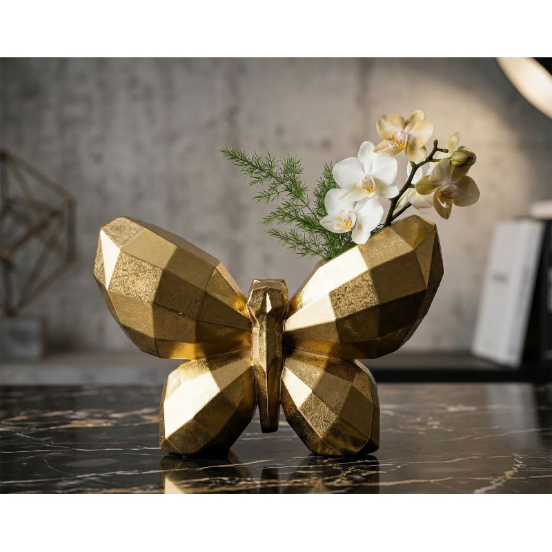 Vaso Butterfly Gold cm 22,5x8x15