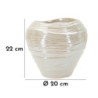 Vaso Perly Round cm ø 22x20