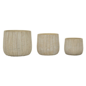Zoom Cachepot Flake Set 3 Pz cm 30,5x27-25x22,2-19,5x18