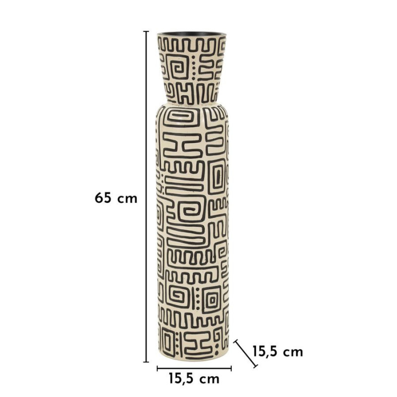 Vaso Resina Nairobi cm ø 15,5x65 (apertura cm ø 11,5)
