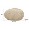 Porta Vaso Da Esterno Stone cm 54,5x42,5x30
