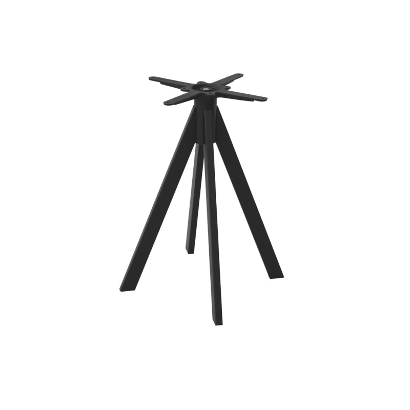 Basamento A 4 Gambe Acciaio Nero Moia