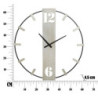 Orologio Da Muro Silvery cm 61x4,5x63