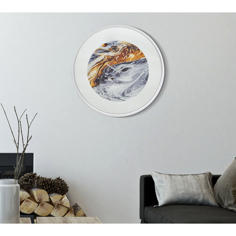 Orologio Da Muro Mirror Grey cm ø 60x5