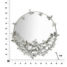Specchio Farfalle Round Silver cm ø 91x3x94