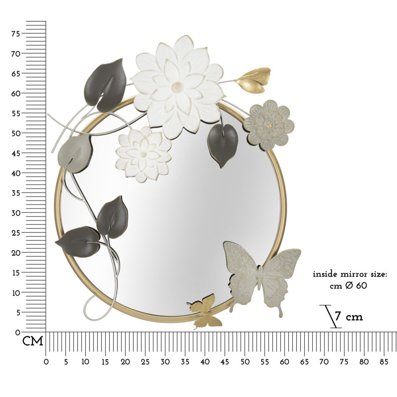 Specchio Da Muro Tonis cm 74,9x7x66