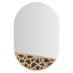 Specchio Da Muro Con App-abiti Carv cm 60x5,3x90