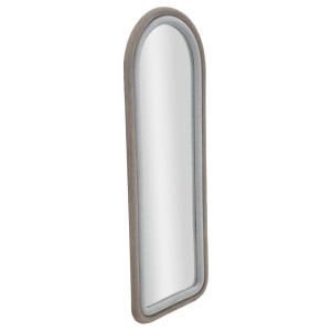 Zoom Specchio Da Muro Cloe Velluto Grigio cm 60x4x160