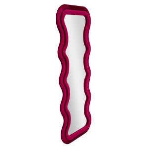 Zoom Specchio Da Muro Emily Velluto Fuxia cm 60x6x160 (misura Specchio cm 42x144)