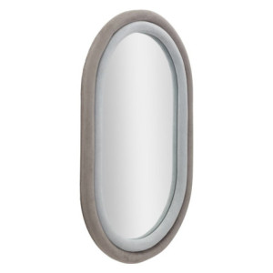 Zoom Specchio Da Muto Antony Velluto Grigio/mix cm 60x4x90