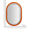 Specchio Da Muto Antony Velluto Arancio/mix cm 60x4x90