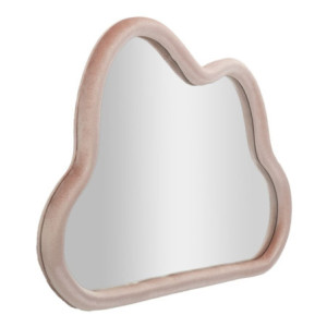 Zoom Specchio Da Muro Cloud Velluto Rosa cm 90x4x60