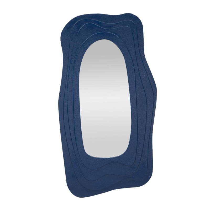 Specchio Da Muro Dafne Blu cm 90x4x165