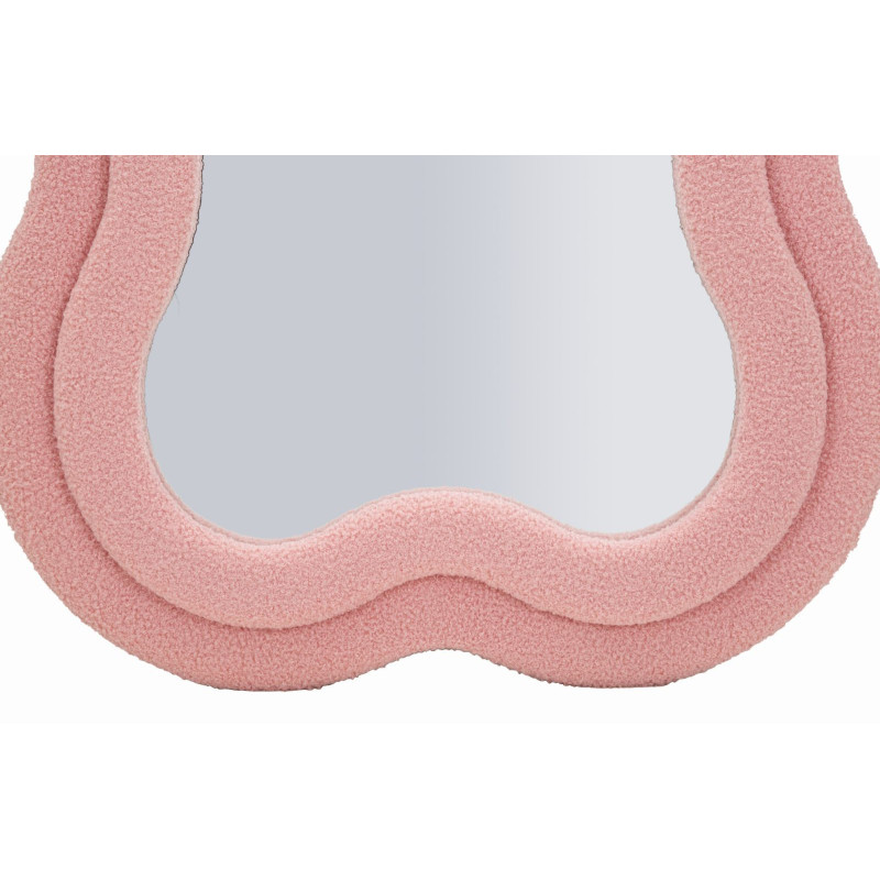 Specchio Da Muro Teddy Rosa cm 60x4x160 (misura Specchio cm 39x137)