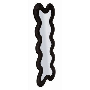 Zoom Specchio Da Muro Monica Nero cm 58x4x160 (misura Specchio cm 39x124)