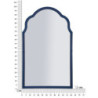 Specchio Da Muro Tangeri Blu cm 62x1x100 (misura Specchio cm 55x94)