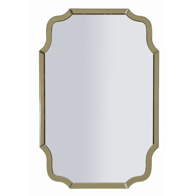 Specchio Da Muro Istanbul Oro cm 60x1x90 (misura Specchio cm 54x84,5)