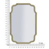 Specchio Da Muro Istanbul Oro cm 60x1x90 (misura Specchio cm 54x84,5)