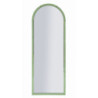 Specchio Da Muro Baku Verde cm 55x2x150 (misura Specchio cm 49x144)