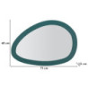 Specchio Da Muro Saturno Ottanio cm 71x1,5x48