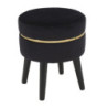 Sgabello Paris Nero cm ø 35x40,5