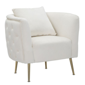 Poltrona Bucarest Crema cm 76x74x73