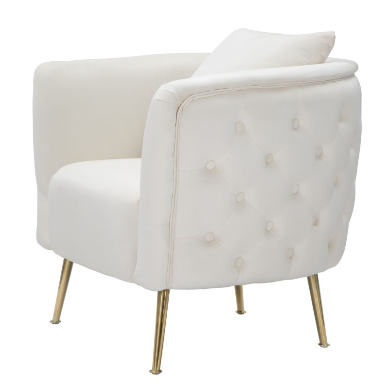 Poltrona Bucarest Crema cm 76x74x73