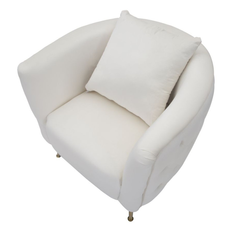 Poltrona Bucarest Crema cm 76x74x73