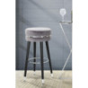 Sgabello Bar Paris Grigio/silver cm ø 35x74
