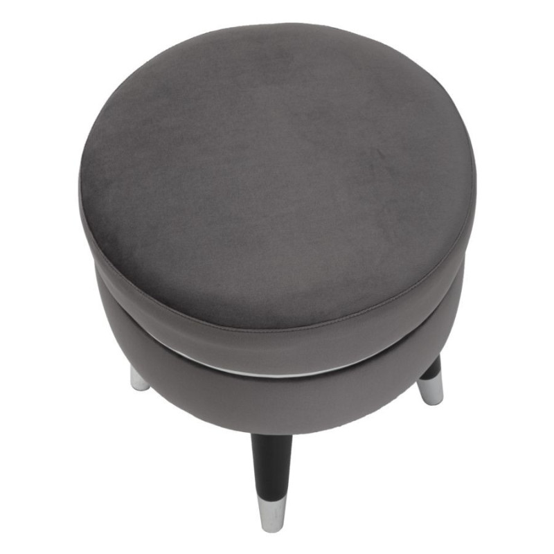 Sgabello Paris Grigio/silver cm ø 35x40,5